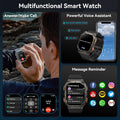 AMAZTIM Military Smart Watch with GPS, 6 Satellite Positioning/Compass, Stainless Steel Body, 50M Waterproof, 480Mah Extra-Large Battery,