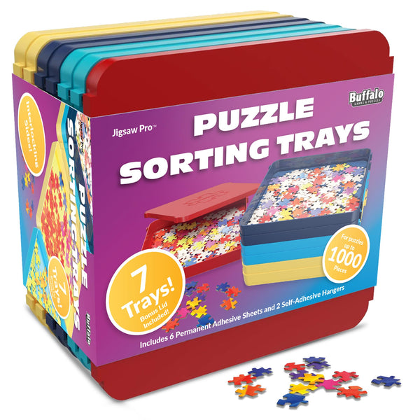 Buffalo Games - Puzzle Sorting Trays - 7 Count (Pack of 1) Classic