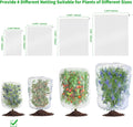 Garden Mesh Netting with Drawstring,Plants Cover Protection from anti Birds,Bugs,Cicadas,And Insects-Pest Barrier Bag for Blueberry