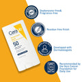 Cerave Mineral Sunscreen Stick SPF 50, Broad Spectrum SPF + Hyaluronic Acid + Ceramides, Titanium Dioxide & Zinc Oxide, 100% Mineral Face