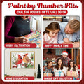 Christmas Paint by Numbers Kit for Adults Cardinal Paint by Number for Adults Beginner, Cardinal Paint by Numbers Art Supplies for Gift Home Wall