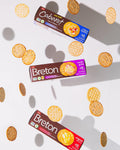 Breton Original Crackers 7 Ounce Pack of 3 Original with Sea Salt 7 Ounce (Pack of 3)