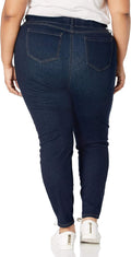 Amazon Essentials Women's Pull-On Mid Rise Stretchy Knit Jegging (Available in Plus Size) Large Dark Wash