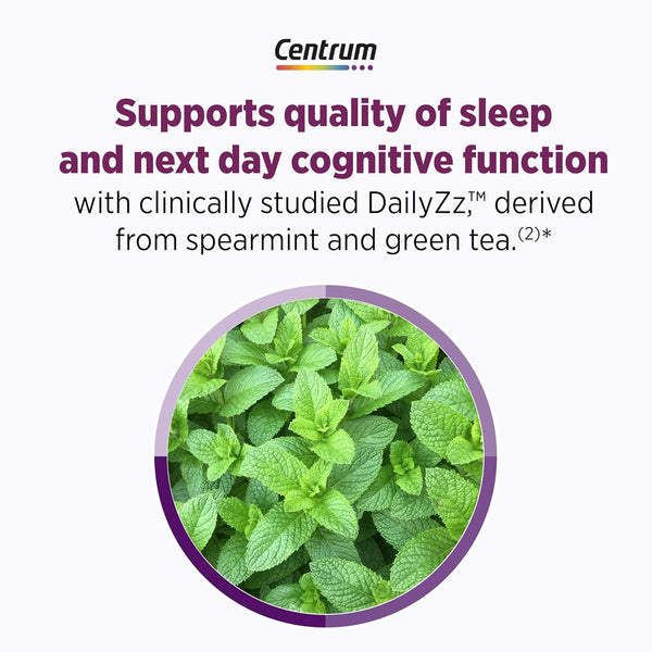 Centrum Restful Sleep Menopause Support Tablets, Supplement with Clinically Studied DailyZz and geniVida, 28 Count 28 Count (Pack of 1)