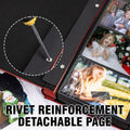 Photo Album 4x6 600 Photos, Leather Cover Extra Large Capacity Holds 600 Horizontal and Vertical 4x6 Pictures Record Valentine's Day Christmas