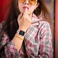 Bling Bracelet Band with Protector Case Compatible with Apple Watch Bands for Women iWatch Series 11 10 46mm 42mm,Series 9 8 7 41mm 45mm,Series 6