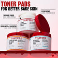 Thayers Blemish Clearing Acne Pads, Salicylic Acid Acne Treatment for Face, Pore Reducing, Exfoliating, and Soothing Skincare, Witch Hazel Toner