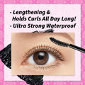HEROINE MAKE by KISSME Volumizing Eyemakeup Mascara with Waterproof Black Curvy Brush, Defining Fiber Long-Lasting False Eyelash Effect, Made in Japan