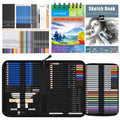 KALOUR 76 Drawing Sketching Kit Set - Pro Art Supplies with Sketchbook & Watercolor Paper - Include