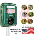 Broox 2026 Upgraded Solar Animal Repellent, Cat Repellent Outdoor, Squirrel Repellent, Deer Repellent, Ultrasonic pest Repeller, Waterproof IP 65,
