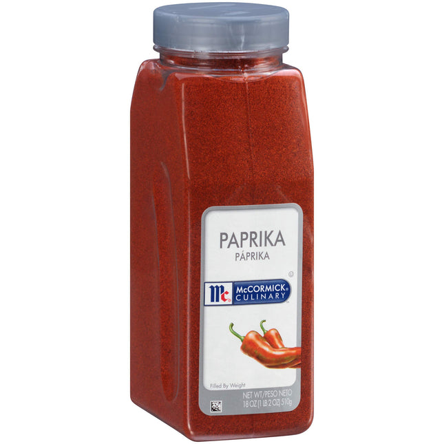 McCormick Culinary Paprika, 18 oz - One 18 Ounce Container of Sweet Paprika Seasoning, Perfect with Chicken, Pork, Beef 