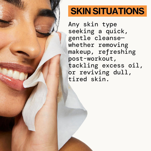 Pacifica Beauty | Glowing Makeup Remover Wipes | Gycolic Acid, Coconut Water, Aloe Infused | Daily Cleansing + Exfoliating | Clean Skin Care |