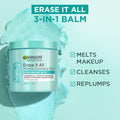 Garnier Erase It All Makeup Cleansing Balm with Hyaluronic Acid, Replumping Facial Cleanser and Makeup Remover, 4.2 Oz 4.2 Ounce (Pack of 1)