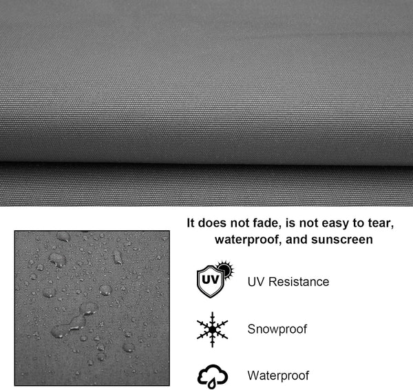 Outdoor Porch Patio Swing Seat Cover, 600D Thickened Oxford Waterproof Swing Cushion Protection Covers Replacement for Outdoors Garden Yard