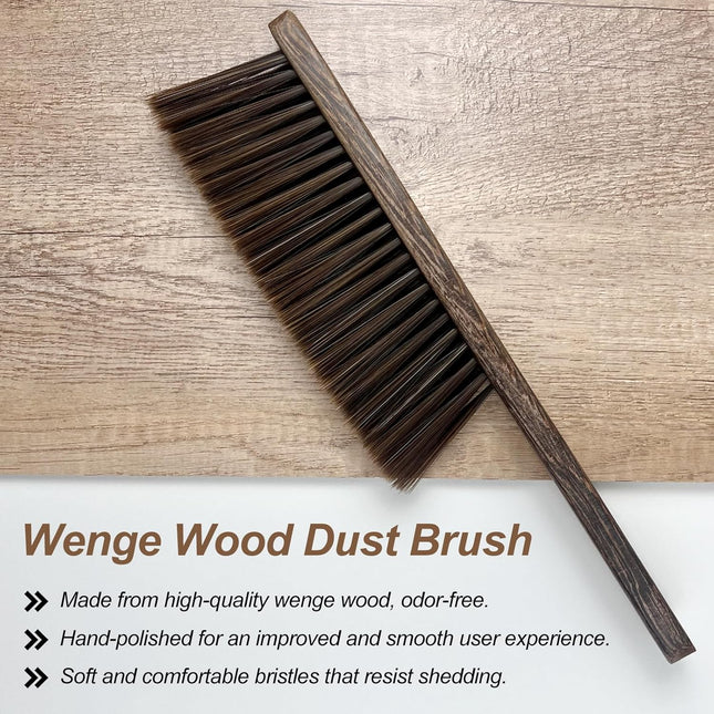 Wood Dusting Brush, Handheld Soft Bristle Cleaning Broom for Furniture, Car, Cou