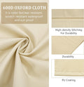 Outdoor Porch Patio Swing Seat Cover, 600D Thickened Oxford Waterproof Swing Cushion Protection Covers Replacement for Outdoors Garden Yard