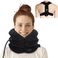 Cervical Neck Traction Device & Posture Corrector for Women and Men, FSA HSA Eligible Inflatable Neck Stretcher Brace for Decompression,