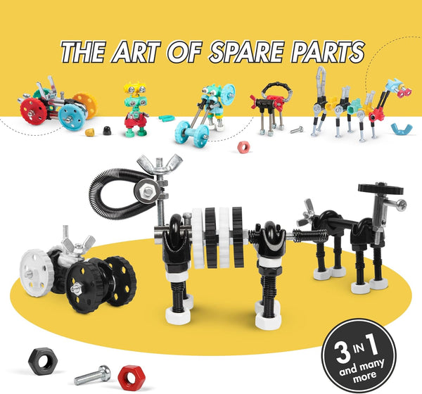 The off Bits Build Your Own Zebra Robot Model, Gift Ideas, STEM Building Toy for Kids 6-9+, Educational Engineering Kit, Construction & Creative