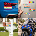 10 Pcs Magnetic Bumper Decals Funny Bumper Stickers Rainbow Car Decals Prank Car Stickers Gay Pride Magnets for Vehicles Truck Car Refrigerator