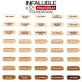 L'Oreal Paris Makeup Infallible up to 32 Hour Fresh Wear Lightweight Foundation, 411 Beige Ivory, 1 Fl Oz, Packaging May Vary