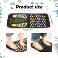 Trelaco Foot Massage Mat Reflexology Walk Stone Road Foot Massage Acupoint Mat for Acupressure Relaxes for Long Sitting Elderly Students and