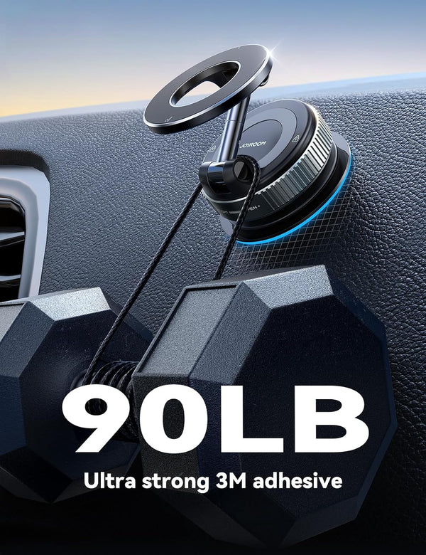 JOYROOM Magsafe Car Mount, Car Mount for iPhone with Strong Magnet, 360° Metal Strut Vacuum Suction Cup Phone Mount for iPhone 17 Air Pro Max/16