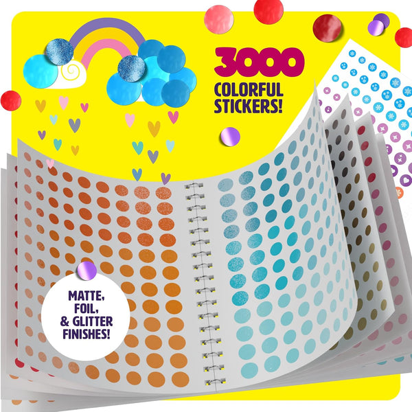 Dot Stickers Art for Kids - Sticker Books for Toddlers 2-4 Years - Arts and Crafts for Kid Ages 2-4 3-5 4-6 - 4 Year Old Girl Birthday Gifts -