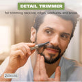 Wahl Micro Groomsman Battery Personal Trimmer for Hygienic Grooming with Rinseable, Interchangeable Heads for Eyebrows, Neckline, Nose, Ears, &