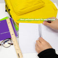 BAZIC PRODUCTS College-Ruled Personal Assignment Notebook, 5x7, 6 Titles | poly personal/assignment spiral notebook; 100 college-ruled sheets;