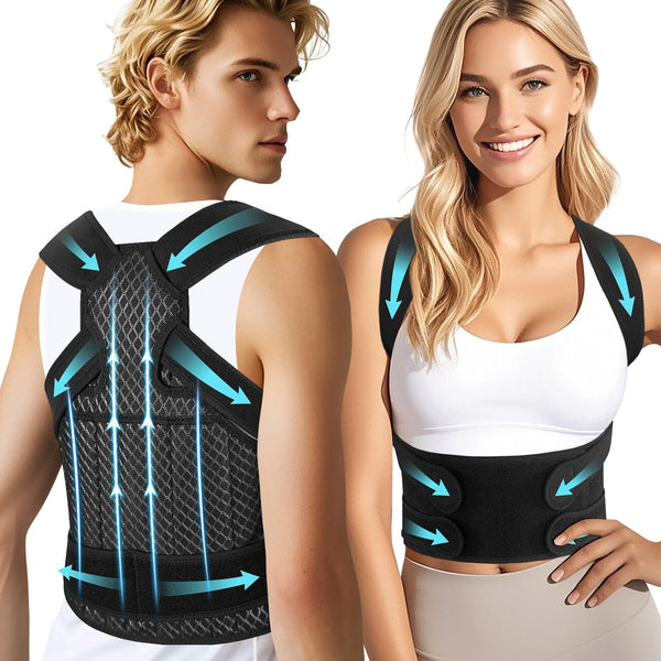 Back Brace Posture Corrector for Women and Men, Upgraded Full Support, Adjustable Back Straightener for Improving Posture, Relief for Upper,Lower