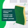 Scotch-Brite Heavy Duty Scrub Sponge, 6 Kitchen Sponges Designed for Tough Messes in the Kitchen That Last 3X Longer*, Best for Cast Iron Skillets