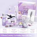 Gifts for Women Spa Lavender Bath Gifts Baskets for Women Mothers Day Gifts Birthday Gifts Relaxing Self Care Gift for Mom Her Auntie Sister