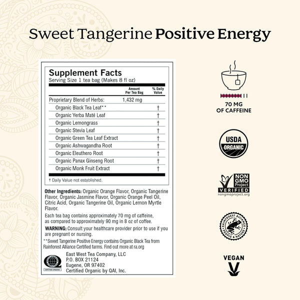 Yogi Tea Energy Variety (3 Pack) Organic Sampler - Easter Basket & Tea Gift Sampler - Includes Bright Peach Positive Energy, Sweet Tangerine