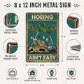 Artlunar Funny Garden Sign Outside Decor - Humorous Gardening Gift for Women Enthusiasts, 12" x 8" (980) Green