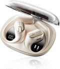 Open Ear Headphones Earbuds Wireless - 5.4 Bluetooth Ear Buds with LED Digital Display IPX7 Waterproof, Wireless Headphones Touch Control Air
