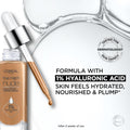 L'Oreal Paris True Match Nude Hyaluronic Tinted Serum Foundation with 1% Hyaluronic Acid, Light-Medium 3-4, 1 Fl. Oz.