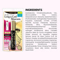 HEROINE MAKE by KISSME Long & Curl up Waterproof Mascara Black, Lengthening & Volume Fiber Tubing Mascara Makeup, WP 01