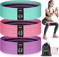 WALITO Resistance Bands for Legs and Butt, Fabric Exercise Loop Bands Yoga, Pilates, Rehab, Fitness and Home Workout, Strength Bands for Booty