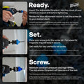 Adjustable DIMPLER ® Drywall Bit | Perfect for Converting Electric and Impact Drills into a Drywall & Deck Screw Gun | Holds the Screw with a Poweful Magnet