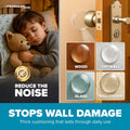 STRONGEST HOME Door Stoppers (Medium) 2" - Door Stop for Wall with Strong Back Adhesive - Quiet and Shock Absorbent Silicone Wall Protectors from
