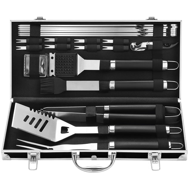 Grilljoy BBQ Accessories Grill Tools Set - 22PCS Stainless Steel Barbecue Grill 