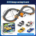 Slot Car Race Track Sets for Boys, Race Car Track with 2 High-Speed Slot Cars, Battery or Electric Car Track, Dual Racing Game Lap Counter Track