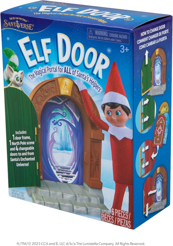 The Elf on the Shelf Magical Elf Door Kit | Includes four interchangeable North Pole door designs for magical Scout Elf arrivals and scenes. Scout