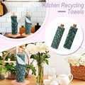 Redbaker 50 Pcs Reusable Paper Towels Paperless Reusable Cotton Cloths Toilet Absorbent Washable Paper Towels with Roll Kitchen Dishcloth for