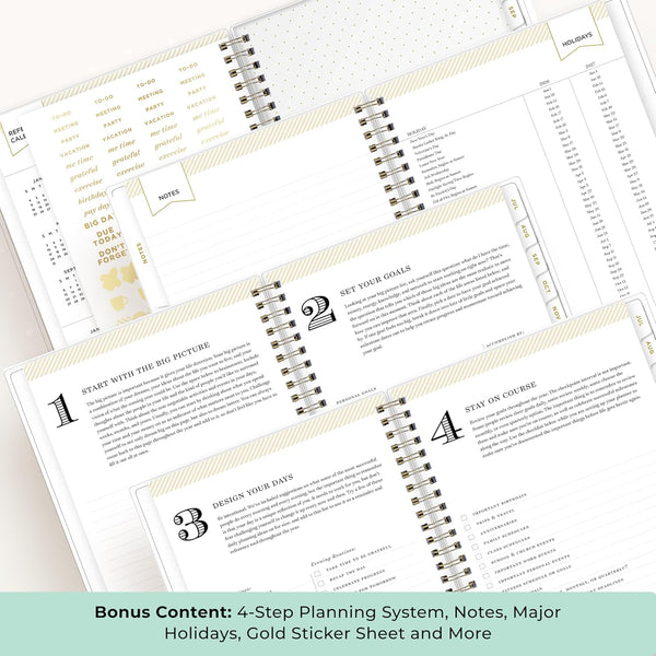 Blue Sky Day Designer 2025-2026 Weekly and Monthly Academic Year Planner Calendar, July 2025 - June 2026, 5.8" X 8.6", Flexible Cover, Laminated