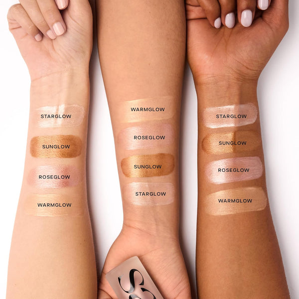 Saie Mini Glowy Super Gel Lightweight Illuminator - Luminizer + Makeup Primer for Glowing Skin - Enriched with Vitamin C + Hydrating Squalane Oil