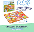 Bluey Scavenger Hunt Board Game, Cooperative Play with 4 Exclusive Mini-Figures, Learning Toys for 5+ Year Old, Fun Toy Token Collecting Game