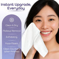 Disposable Face Towels XL Ã¢ÂÂ Ultra Soft, Odor-Free Dry Towelettes for Skincare & Makeup Removal, Plant-Based, Safe for Acne-Prone & Sensitive