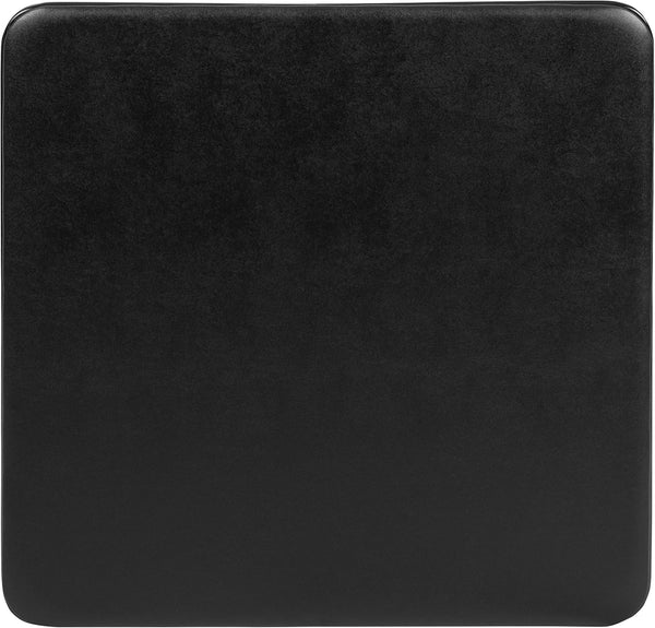 Flash Furniture Mindy Folding Kids Table with Vinyl Padded Top, Children's Square Activity Table for Daycare and Classrooms, Black Black Table