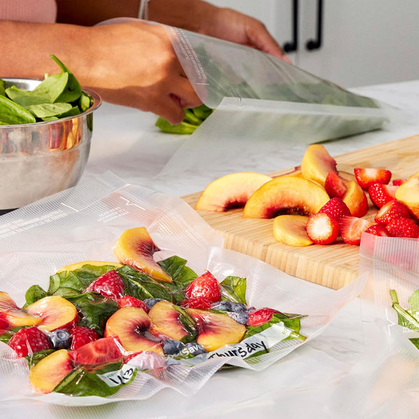 FoodSaver Custom Fit Vacuum Sealer Rolls, Airtight Food Storage and Sous Vide Rolls, BPA-Free, 11 x 16' (Pack of 3) 11in x 16ft Heat-Seal Rolls